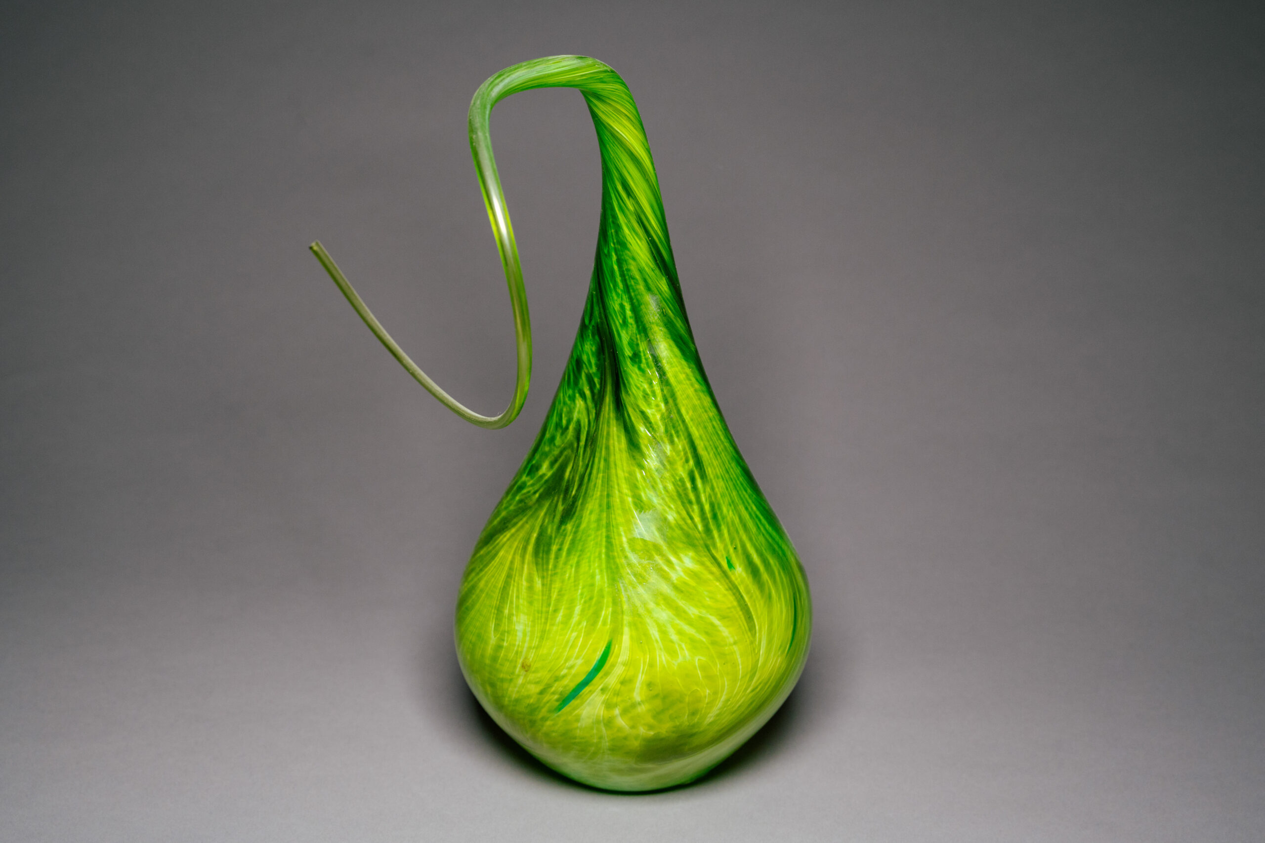 Closeup of glassblowing sculpture